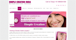 Desktop Screenshot of dimplecreationindia.com